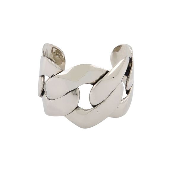 Alexander Mcqueen Accessories - Alexander Mcqueen Chain Cuff Earring in Silver Coated Brass Earrings